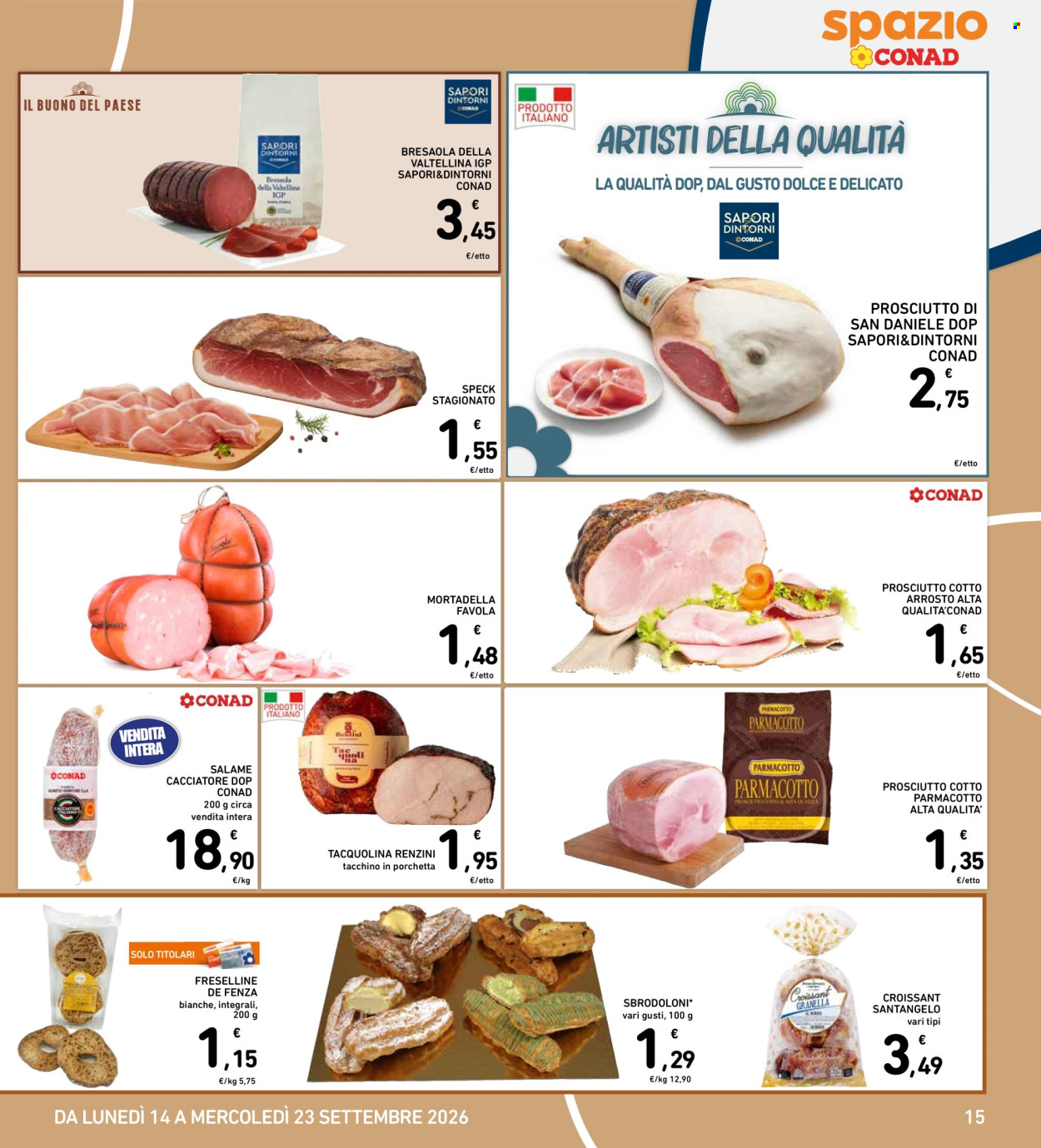 Volantino Spazio Conad - 14/9/2026 - 23/9/2026. Pagina 15