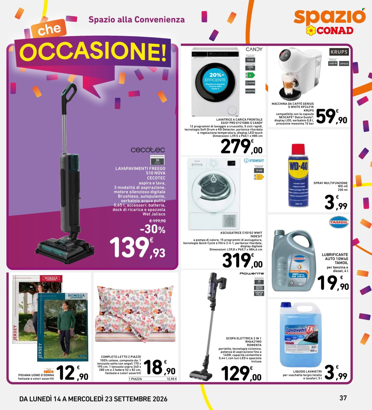 Volantino Spazio Conad - 14/9/2026 - 23/9/2026. Pagina 37