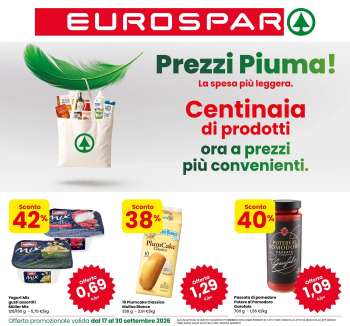 Volantino Eurospar - 17/9/2026 - 30/9/2026.