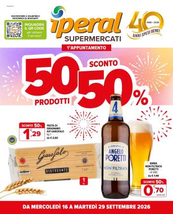 Volantino Iperal - 16/9/2026 - 29/9/2026.