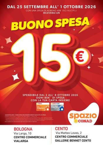Volantino Spazio Conad - 25/9/2026 - 1/10/2026.