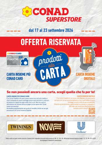 Volantino Conad Superstore - 17/9/2026 - 23/9/2026.