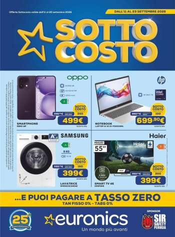 Volantino Euronics - 11/9/2026 - 23/9/2026.