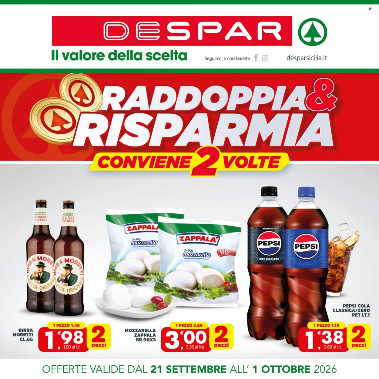 Volantino Despar - 21/9/2026 - 1/10/2026. Pagina 1