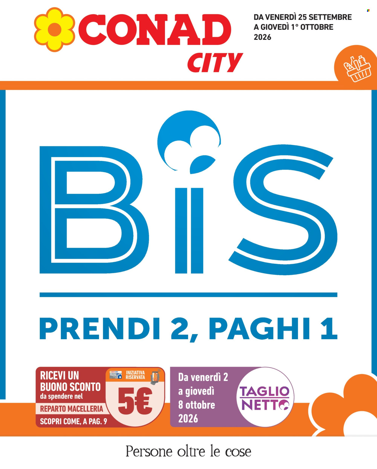 Volantino Conad City - 25/9/2026 - 1/10/2026. Pagina 1