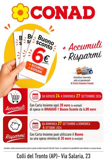 Volantino Conad - 24/9/2026 - 27/9/2026.