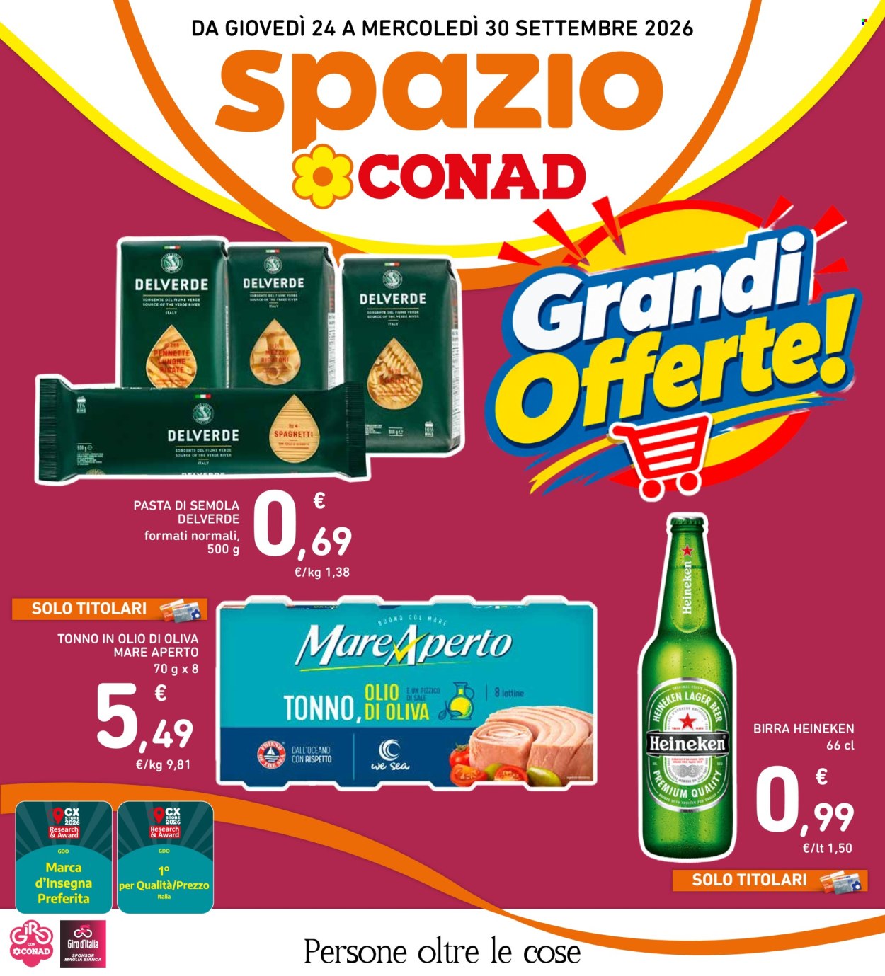 Volantino Spazio Conad - 24/9/2026 - 30/9/2026. Pagina 1