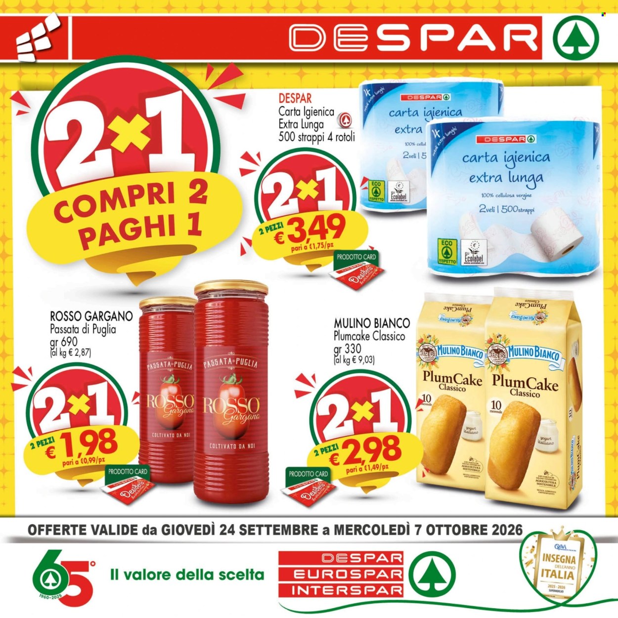 Volantino Eurospar - 24/9/2026 - 7/10/2026. Pagina 1