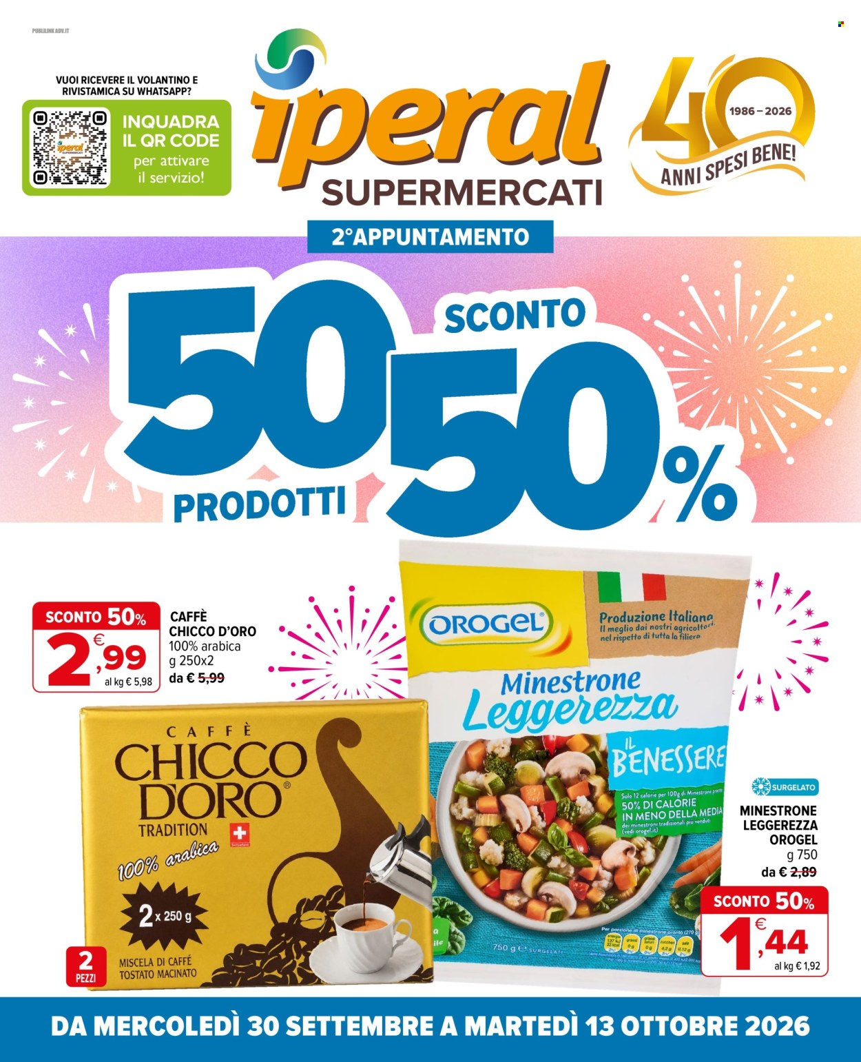 Volantino Iperal - 30/9/2026 - 13/10/2026. Pagina 1
