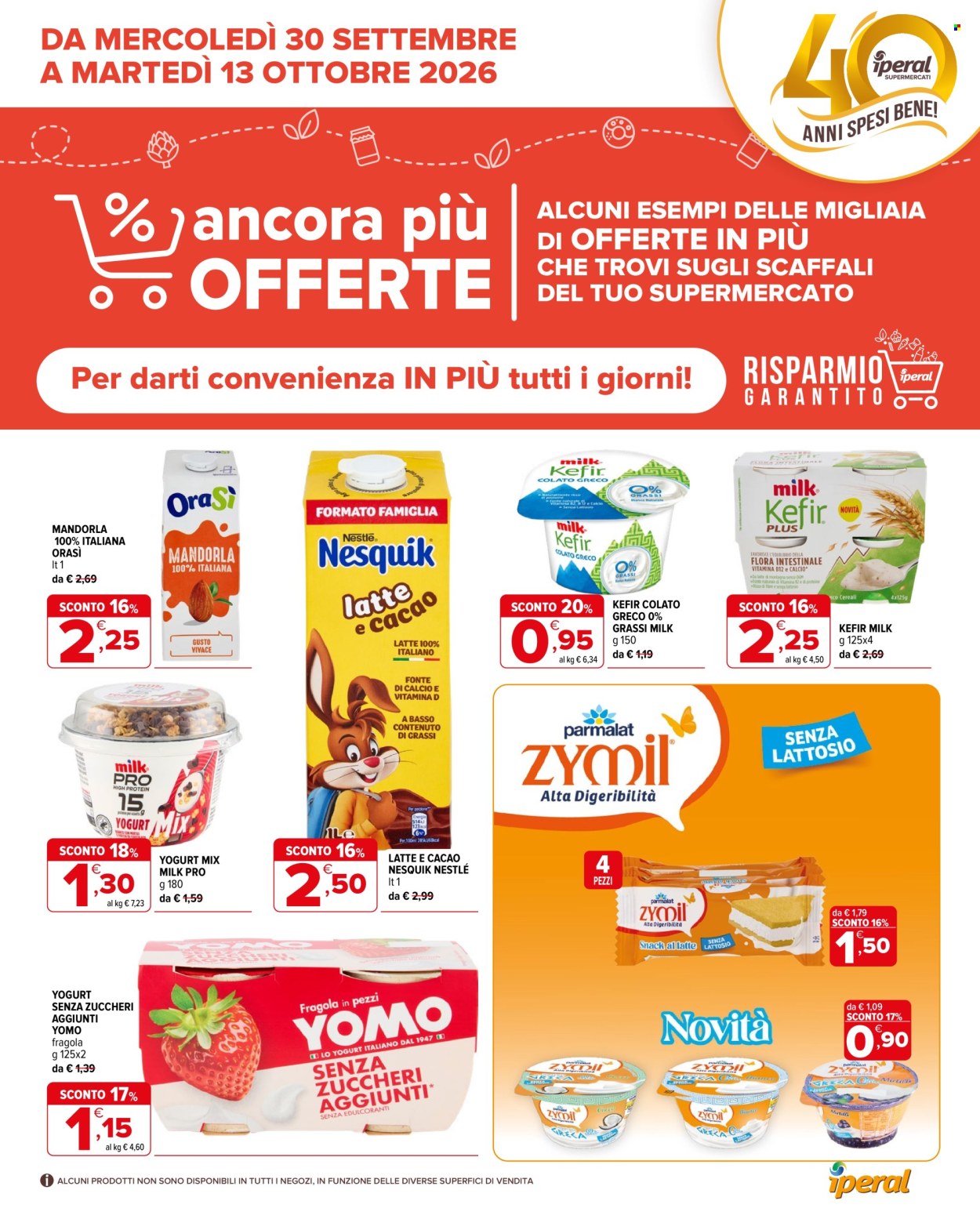 Volantino Iperal - 30/9/2026 - 13/10/2026. Pagina 1