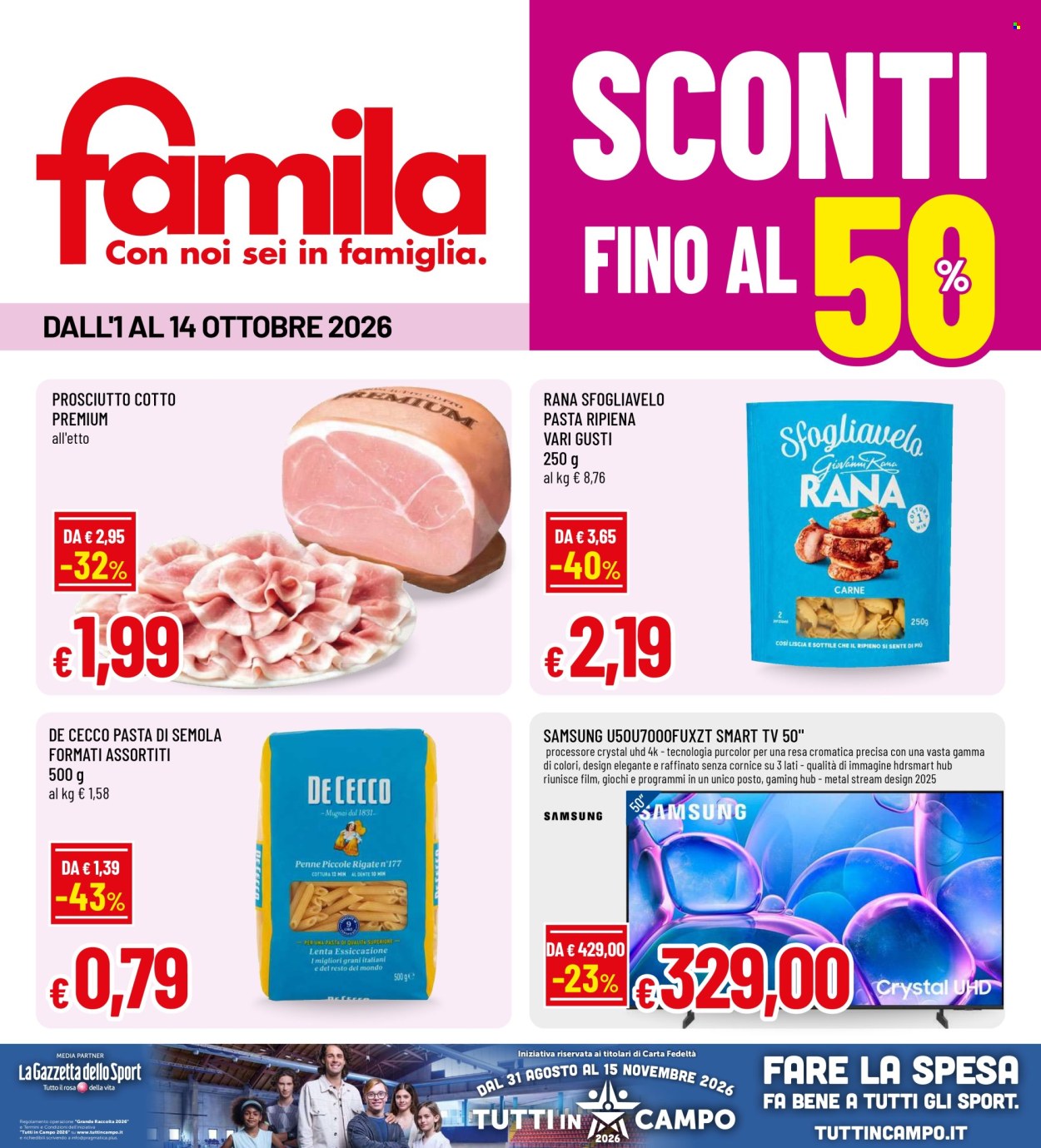 Volantino Famila - 1/10/2026 - 14/10/2026. Pagina 1