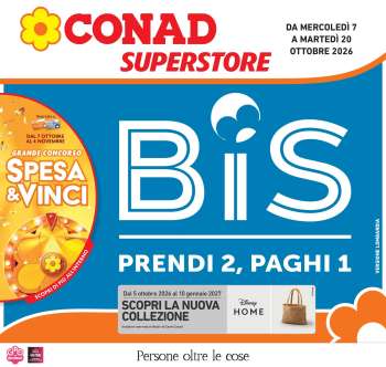 Volantino Conad Superstore - 7/10/2026 - 20/10/2026.