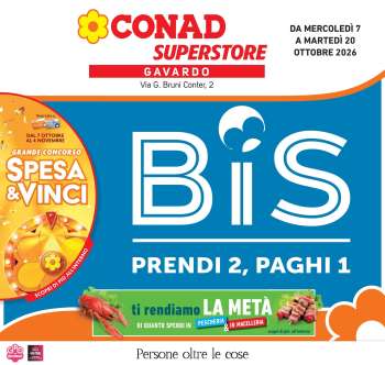 Volantino Conad Superstore - 7/10/2026 - 20/10/2026.