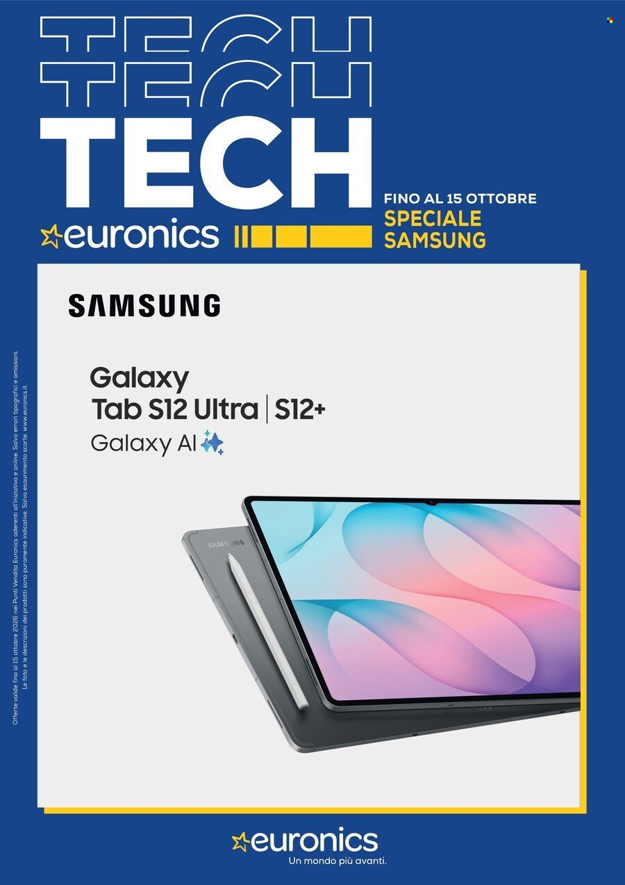 Volantino Euronics - 1/10/2026 - 15/10/2026. Pagina 1