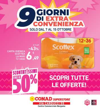 Volantino Conad Superstore - 7/10/2026 - 15/10/2026.