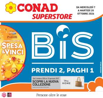 Volantino Conad Superstore - 7/10/2026 - 20/10/2026.