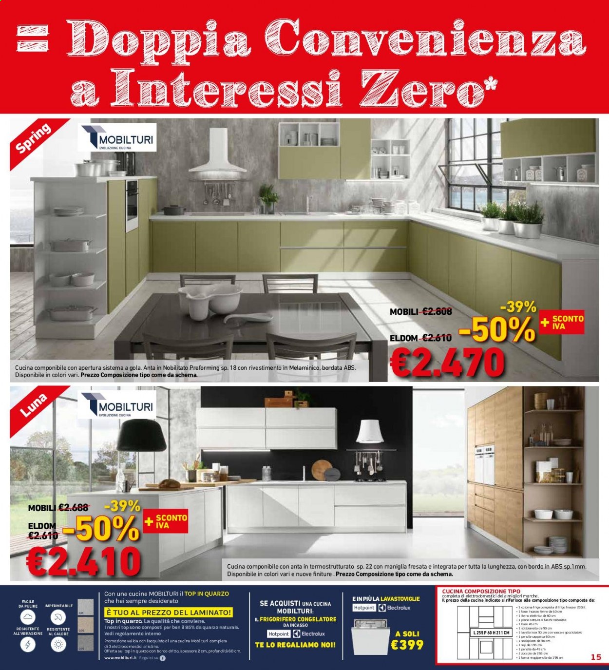 thumbnail - Volantino Grancasa - 7/1/2021 - 31/1/2021 - Prodotti in offerta - Electrolux, Hotpoint, frigorifero, congelatore, forno, forno elettrico, lavastoviglie. Pagina 15.