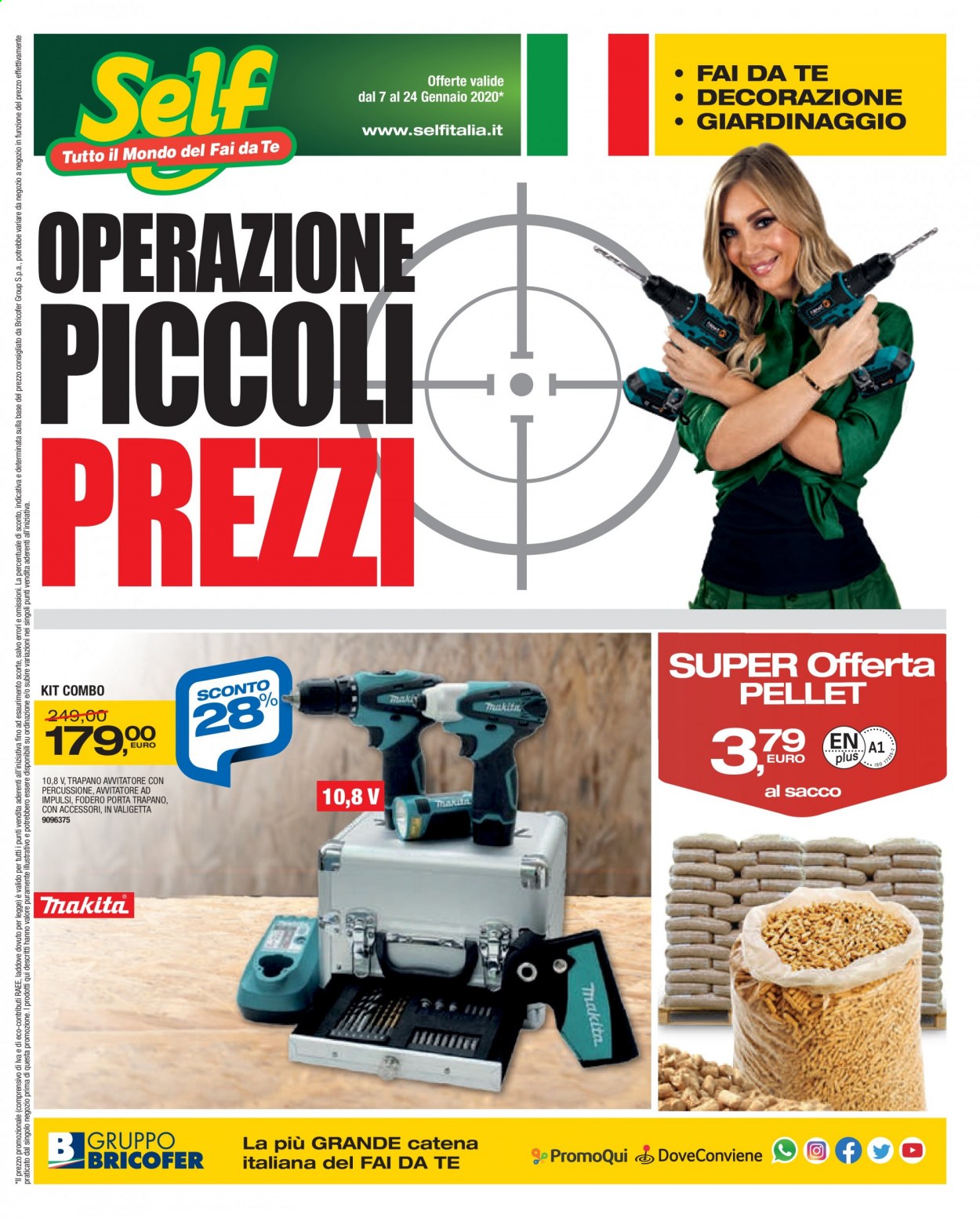 thumbnail - Volantino Self - 7/1/2021 - 24/1/2021 - Prodotti in offerta - porta, trapano, trapano avvitatore, avvitatore. Pagina 1.