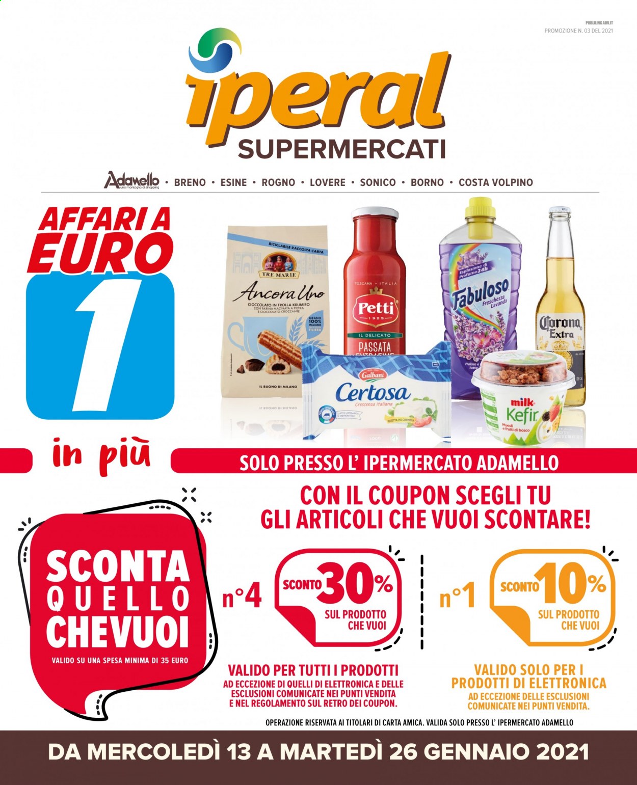 Volantino Iperal - 13/1/2021 - 26/1/2021. Pagina 1