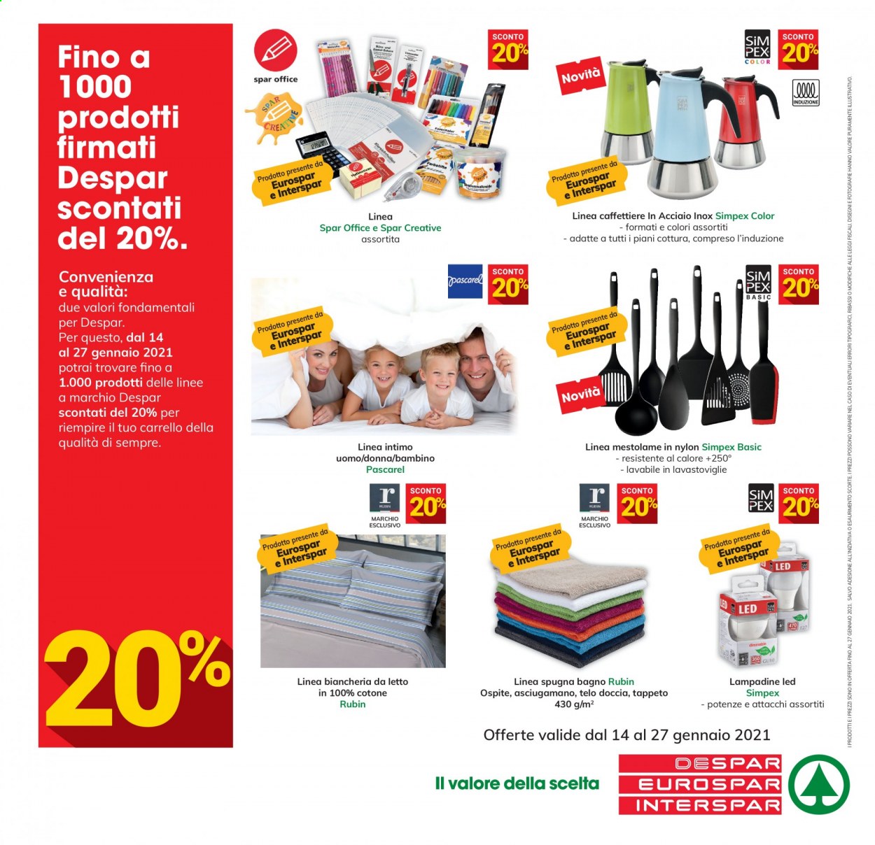 Volantino Eurospar - 14/1/2021 - 27/1/2021. Pagina 16