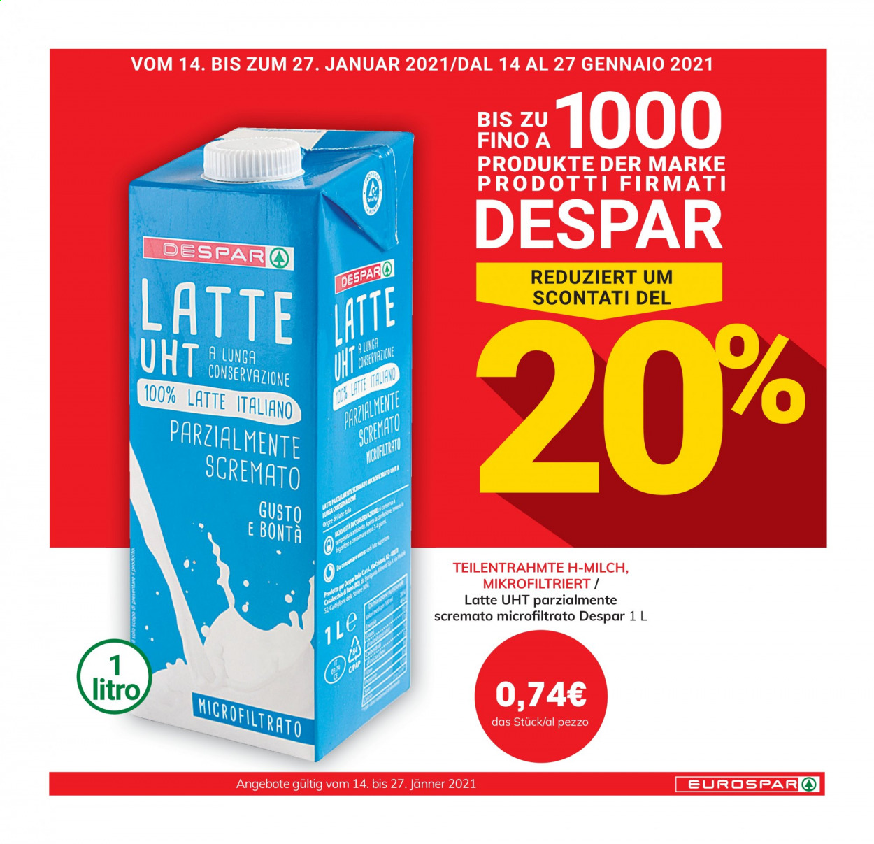 Volantino Eurospar - 14/1/2021 - 27/1/2021. Pagina 3