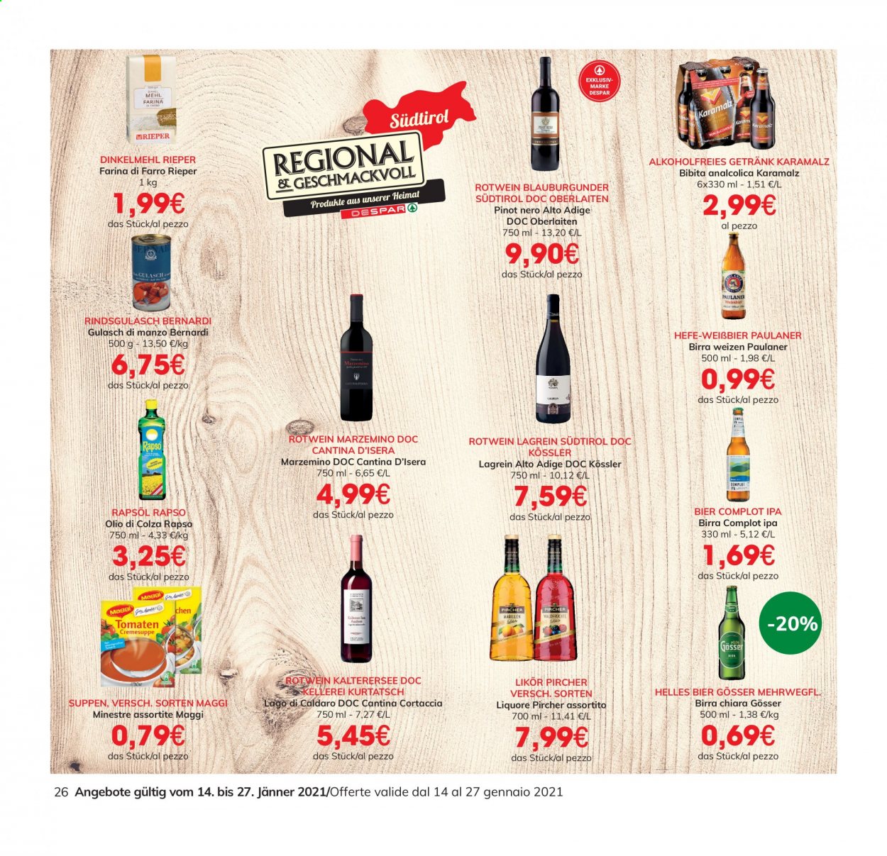 Volantino Eurospar - 14/1/2021 - 27/1/2021. Pagina 26