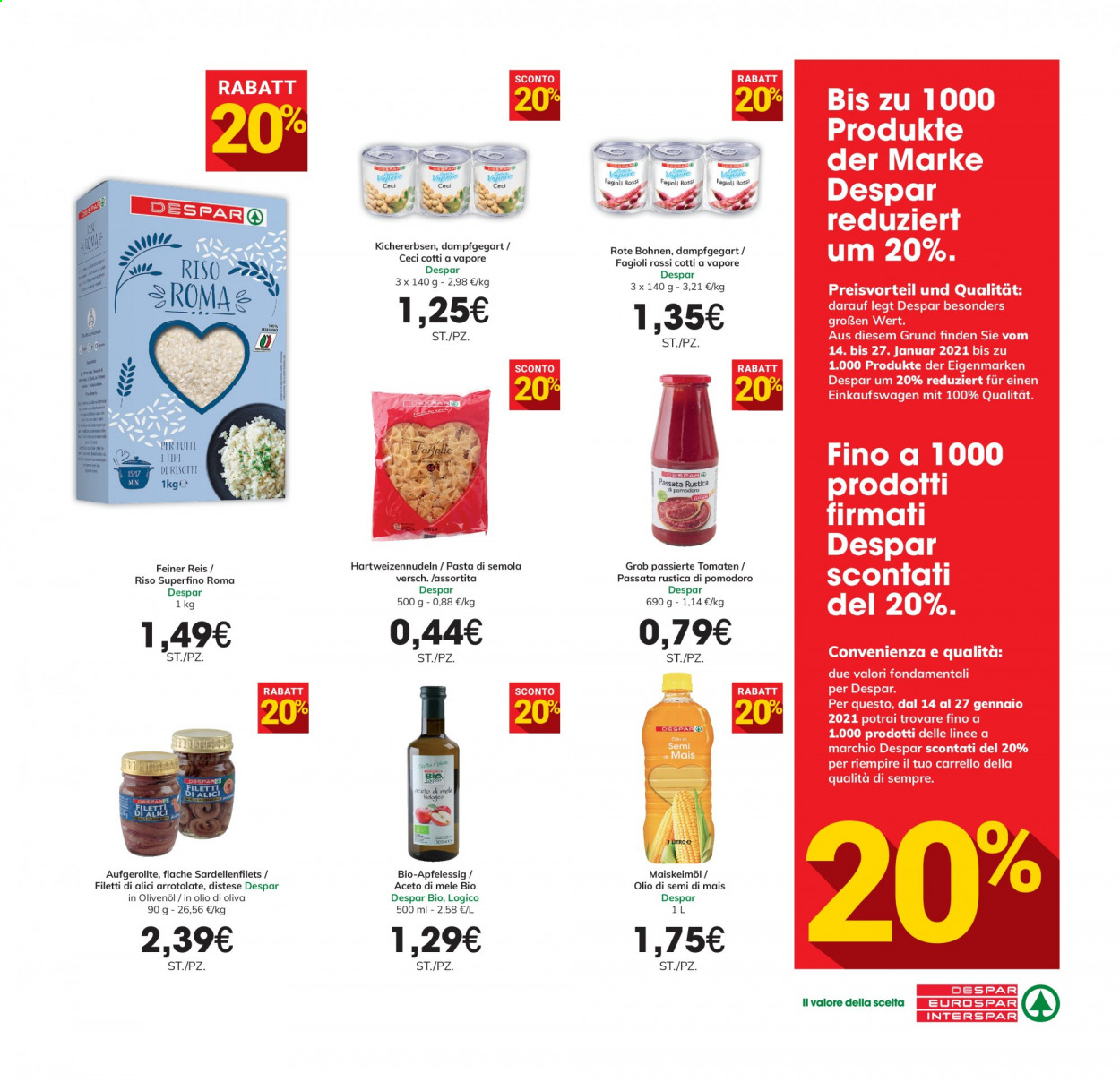 Volantino Eurospar - 14/1/2021 - 27/1/2021. Pagina 11