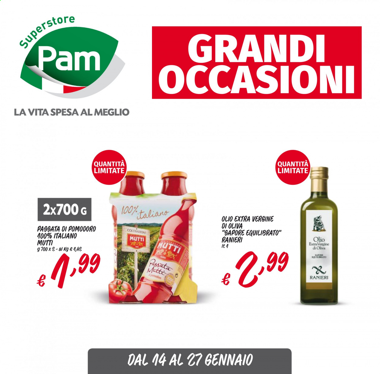 Volantino Pam Panorama - 14/1/2021 - 27/1/2021. Pagina 1