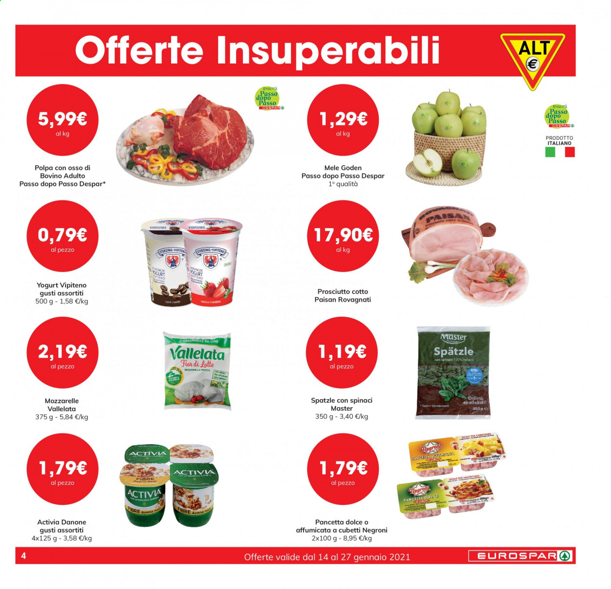 Volantino Eurospar - 14/1/2021 - 27/1/2021. Pagina 4