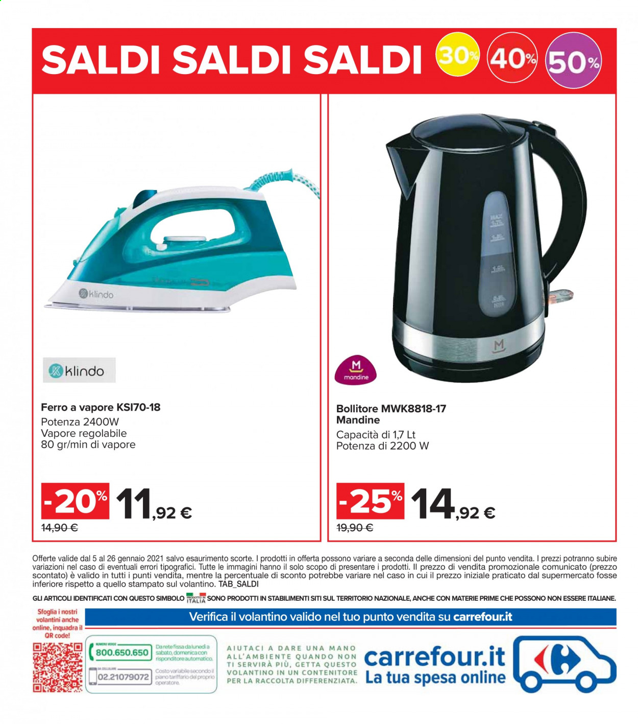 Volantino Carrefour - 5/1/2021 - 26/1/2021. Pagina 4