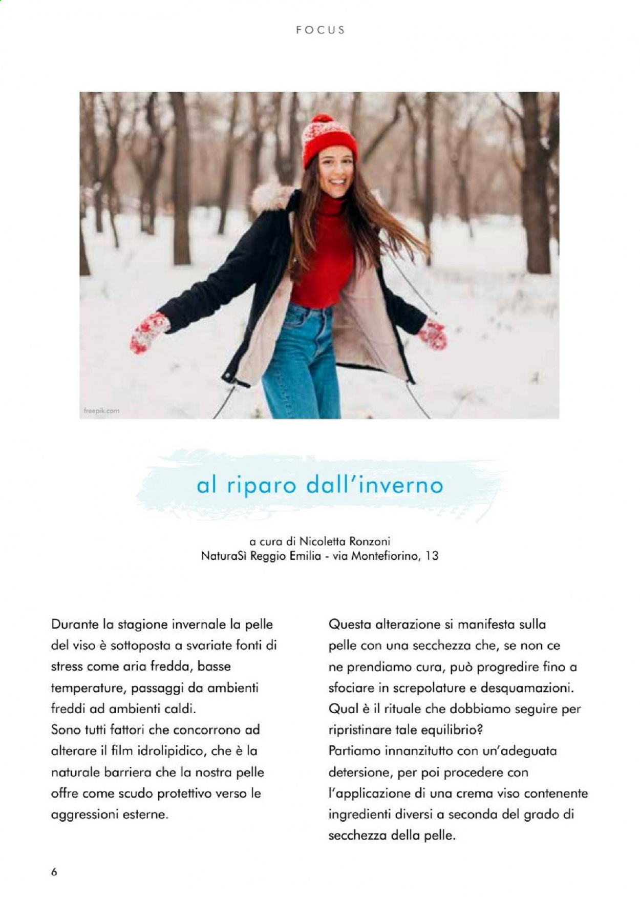 thumbnail - Volantino Natura Sì - Prodotti in offerta - crema viso. Pagina 6.