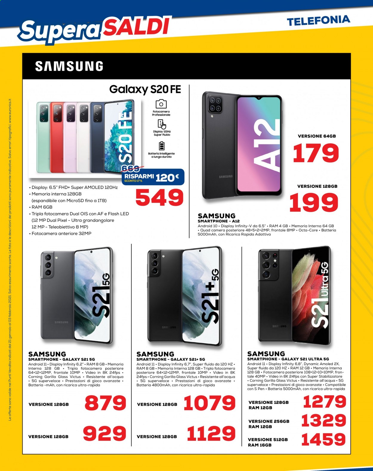 Volantino Euronics - 21/1/2021 - 3/2/2021. Pagina 14