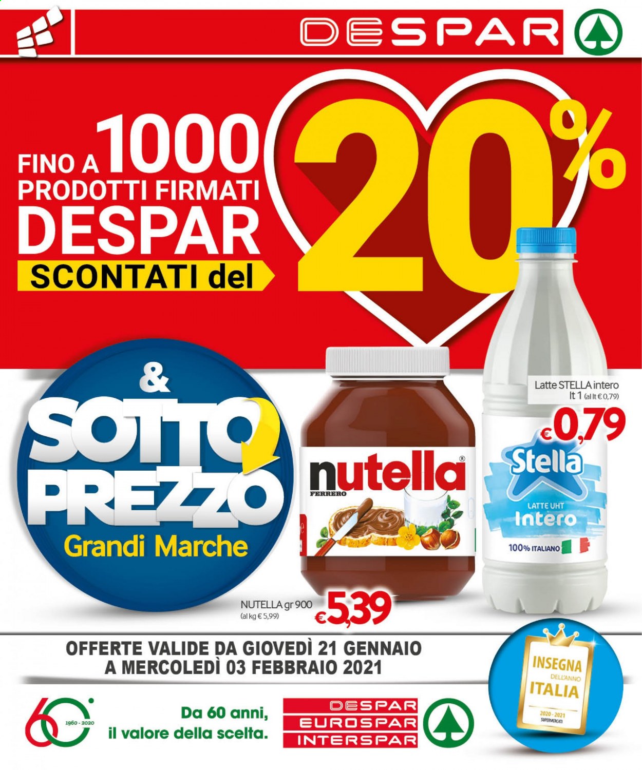 Volantino Eurospar - 21/1/2021 - 3/2/2021. Pagina 1