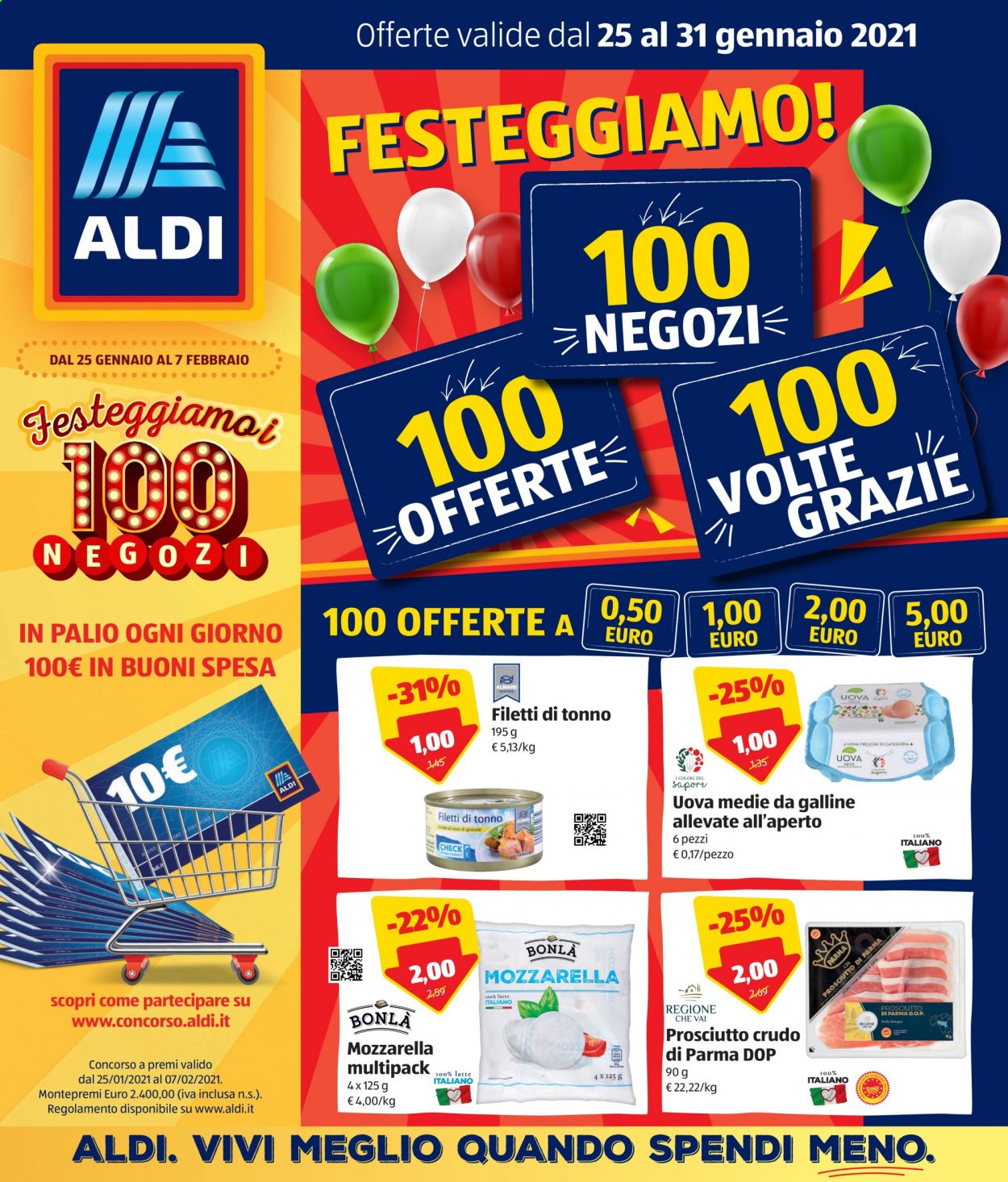 Volantino Aldi - 25/1/2021 - 31/1/2021. Pagina 1