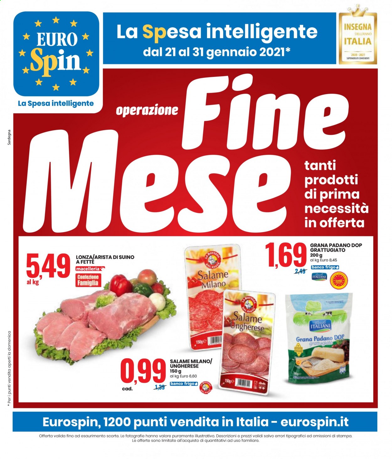 Volantino EuroSpin - 21/1/2021 - 31/1/2021. Pagina 1