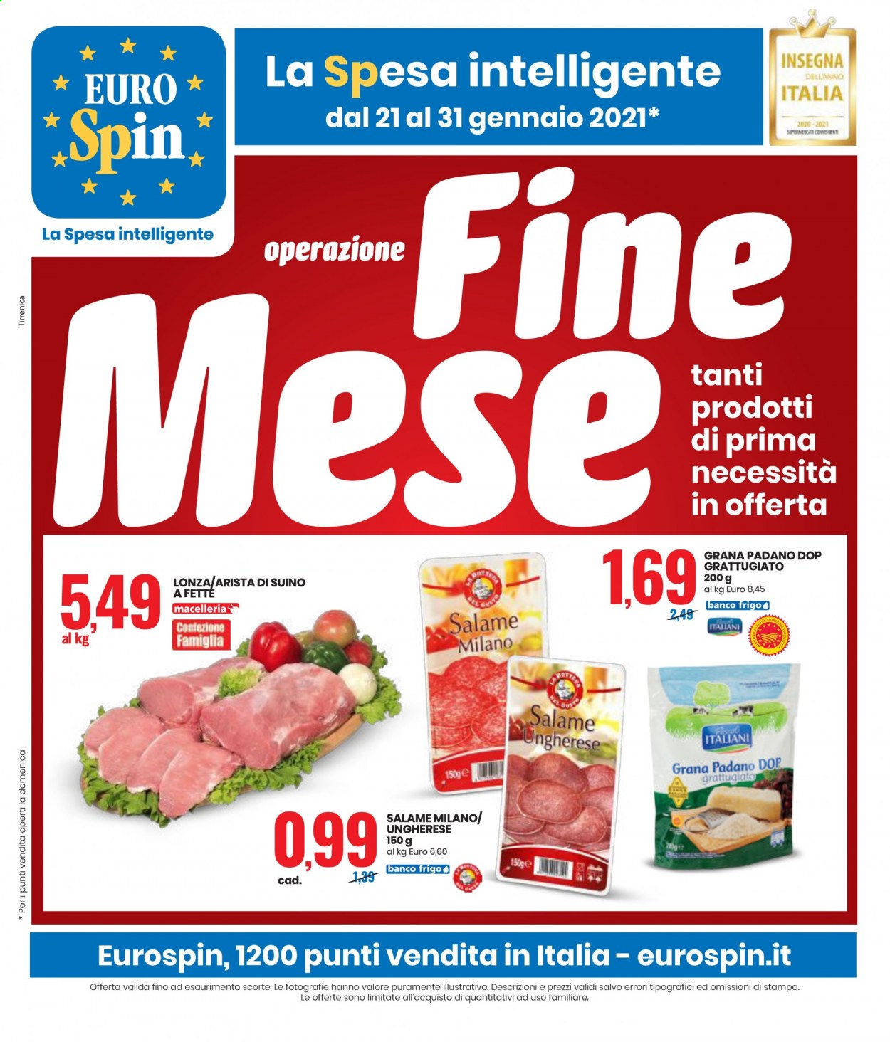 Volantino EuroSpin - 21/1/2021 - 31/1/2021. Pagina 1