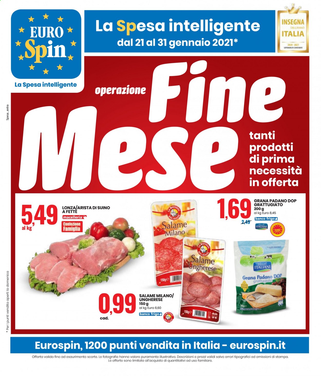 Volantino EuroSpin - 21/1/2021 - 31/1/2021. Pagina 1