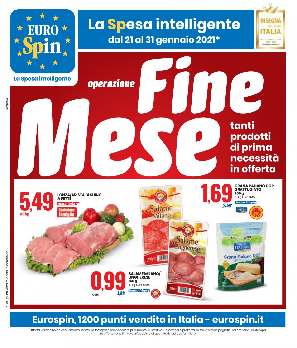 Volantino EuroSpin - 21/1/2021 - 31/1/2021. Pagina 1