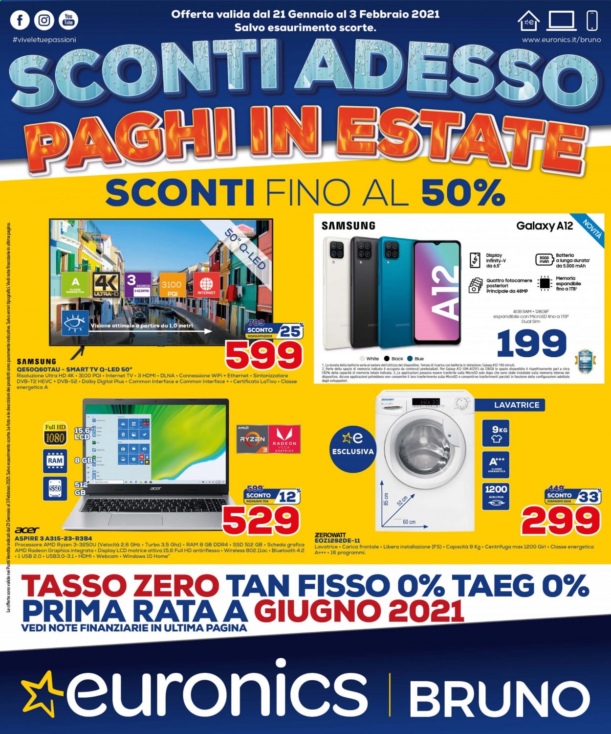 Volantino Euronics - 21/1/2021 - 3/2/2021. Pagina 1