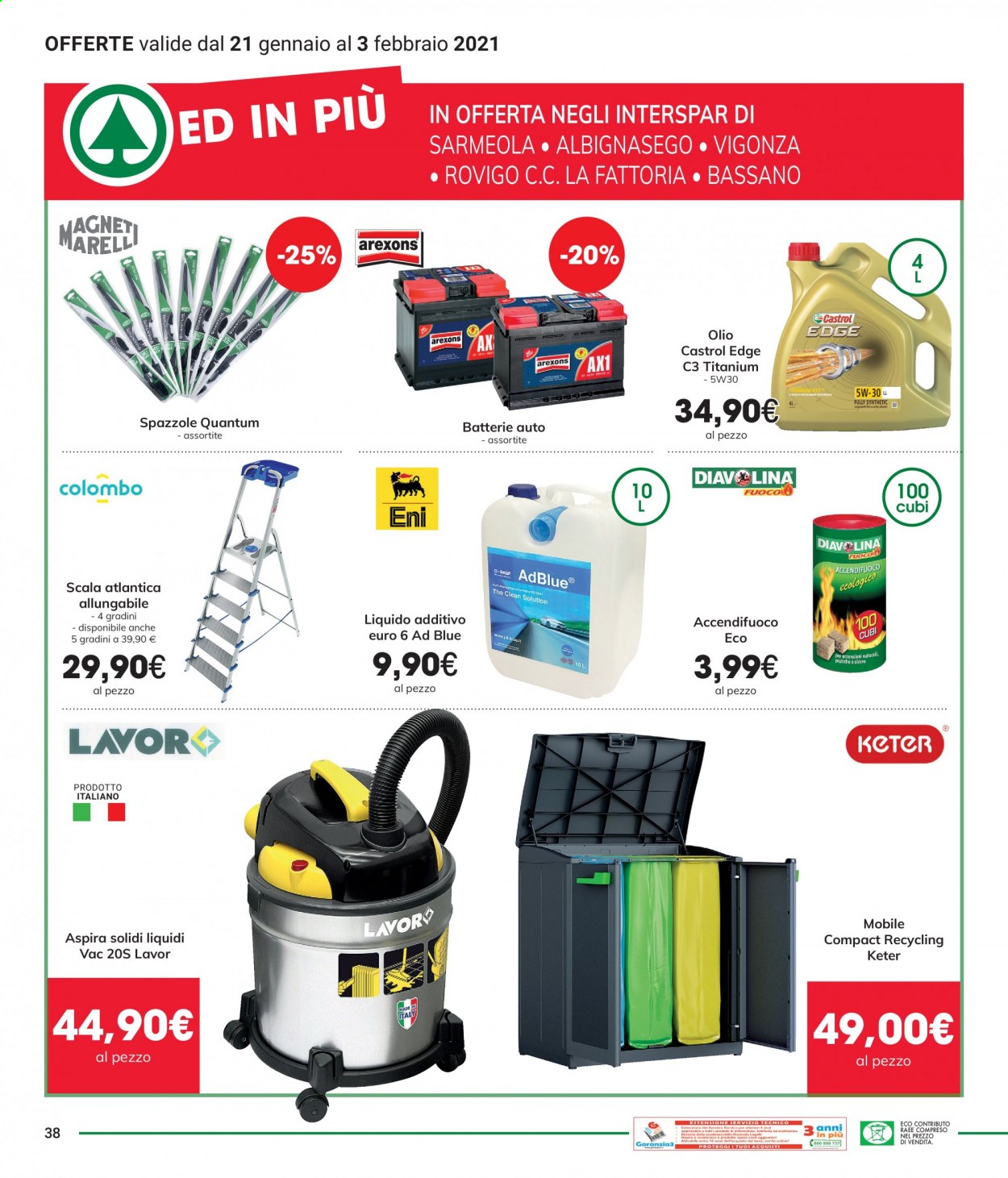 Volantino Interspar - 21/1/2021 - 3/2/2021. Pagina 38