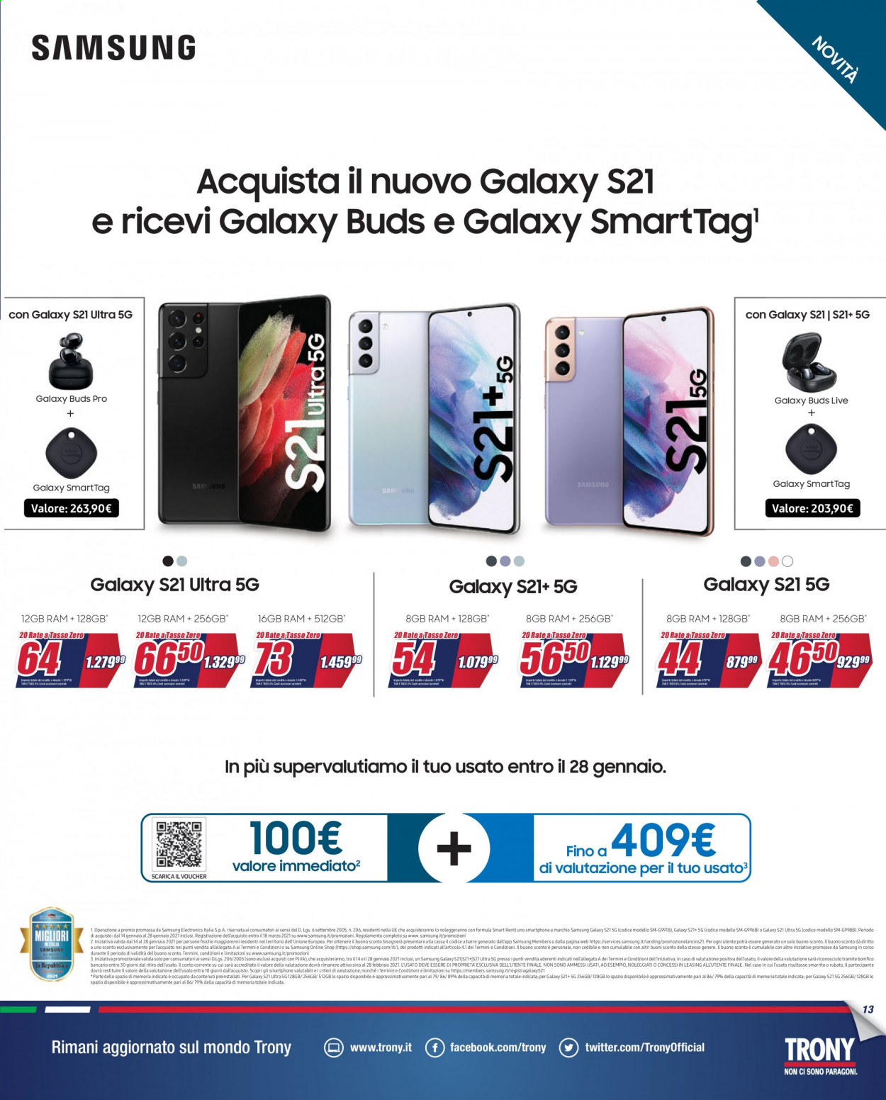 Volantino Trony - 22/1/2021 - 10/2/2021. Pagina 13