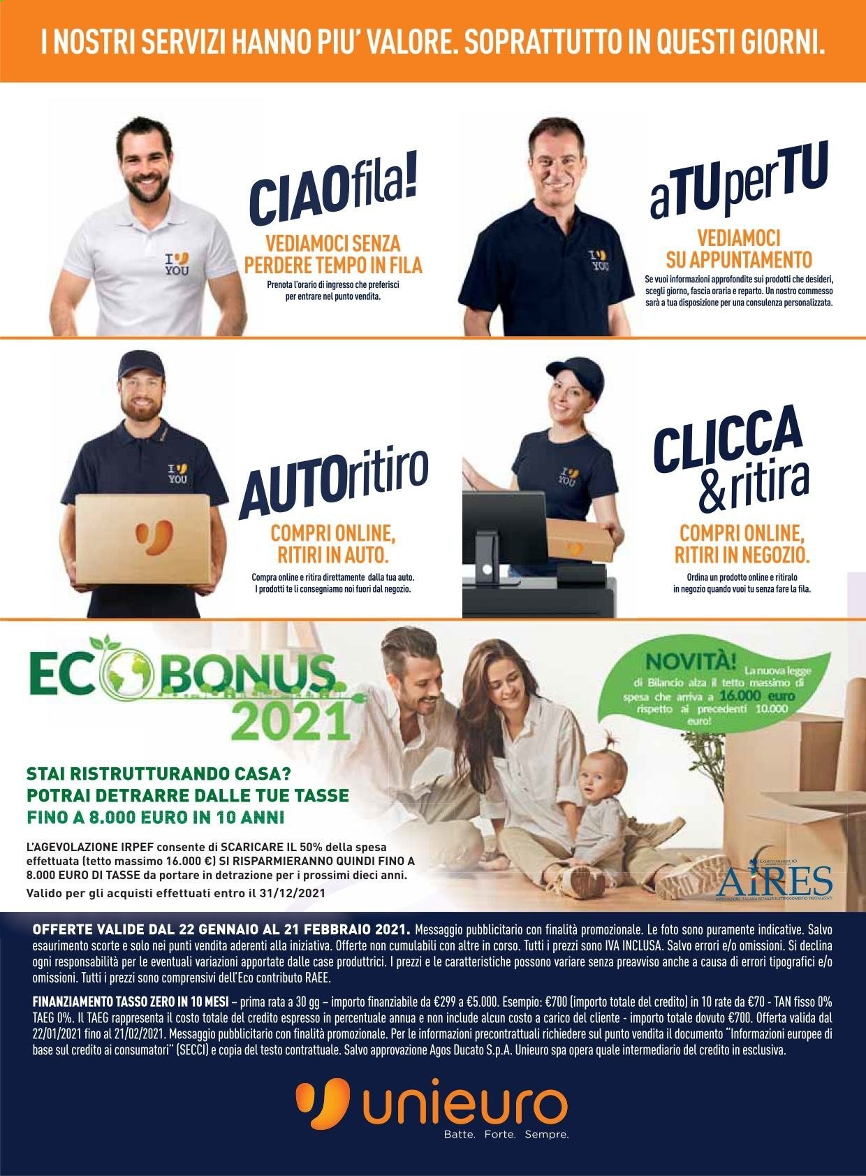 Volantino Unieuro - 22/1/2021 - 21/2/2021. Pagina 17
