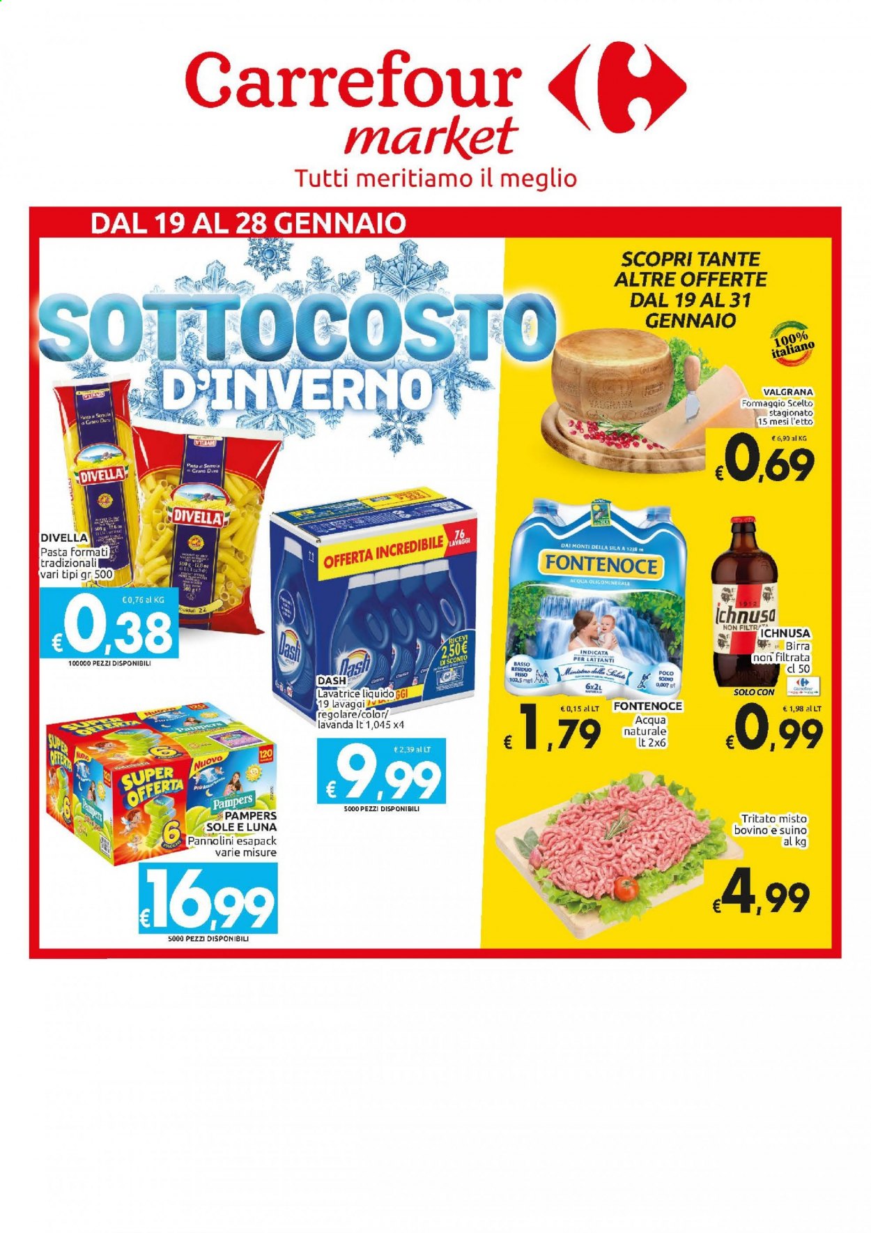 Volantino Carrefour - 19/1/2021 - 28/1/2021. Pagina 1