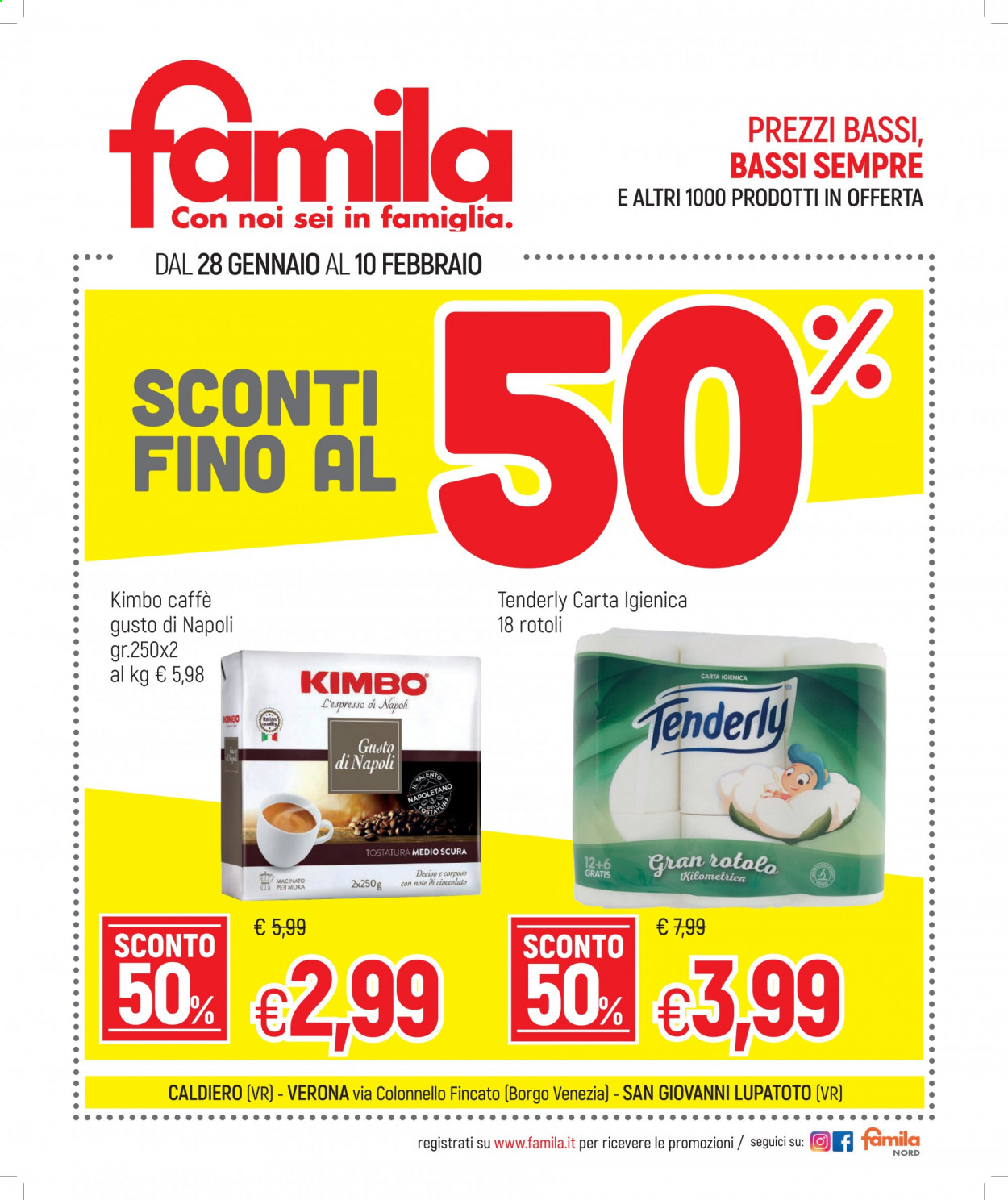 Volantino Famila - 28/1/2021 - 10/2/2021. Pagina 1