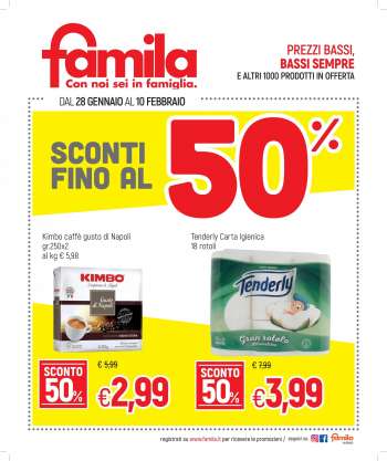 Volantino Famila - 28.1.2021 - 10.2.2021.