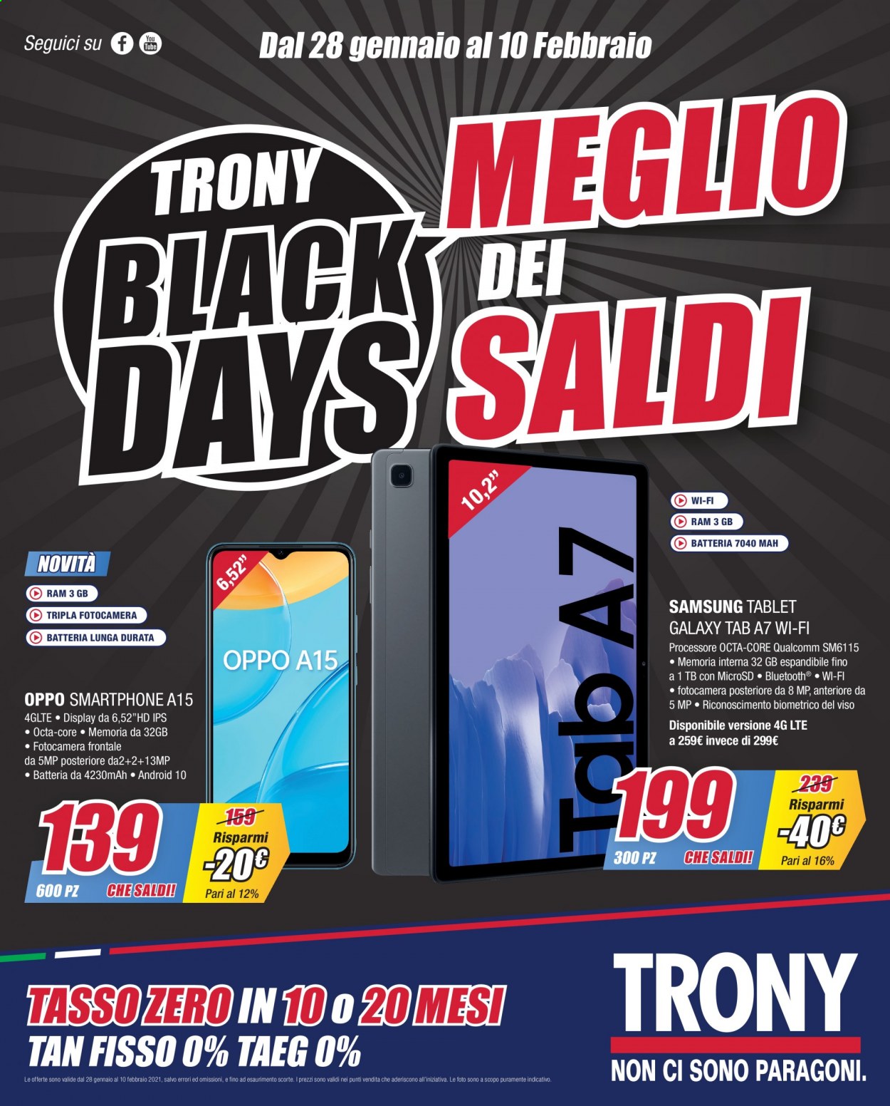 Volantino Trony - 28/1/2021 - 10/2/2021. Pagina 1