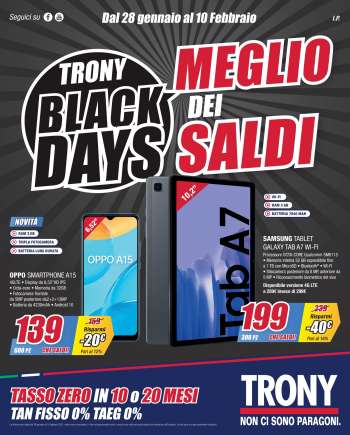 Volantino Trony - 28.1.2021 - 10.2.2021.