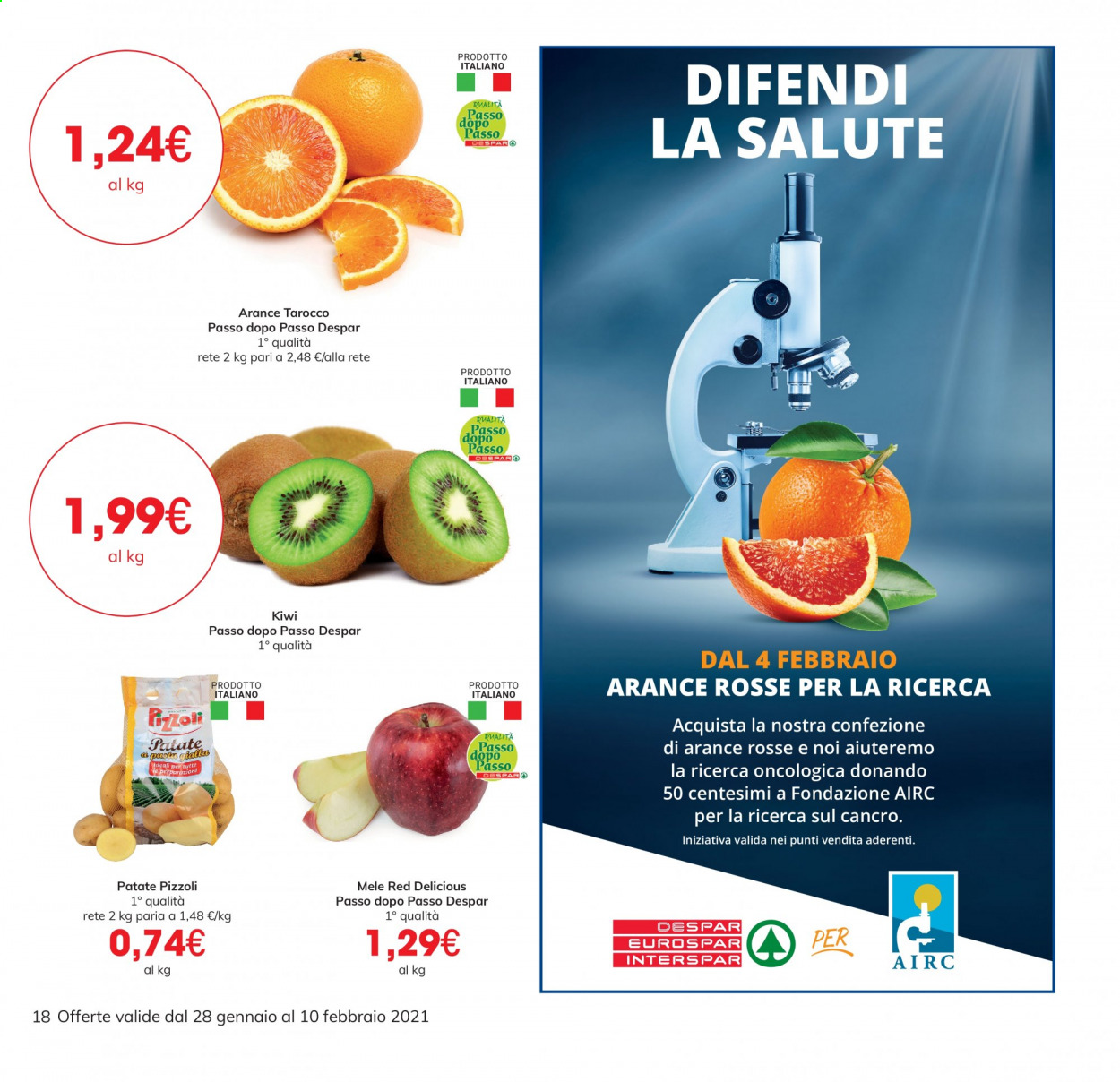 Volantino Eurospar - 28/1/2021 - 10/2/2021. Pagina 18
