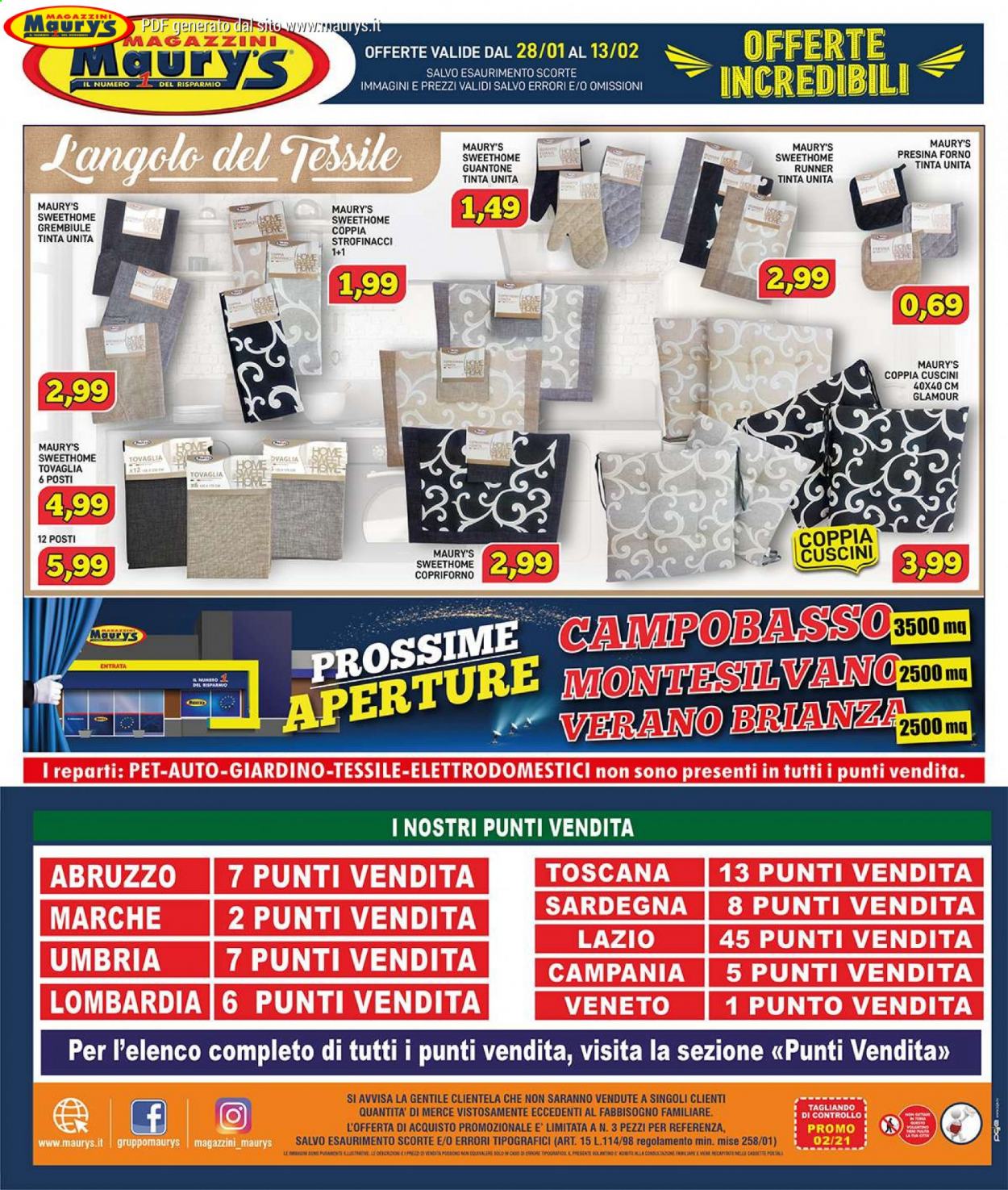 Volantino Maury's - 28/1/2021 - 13/2/2021. Pagina 16