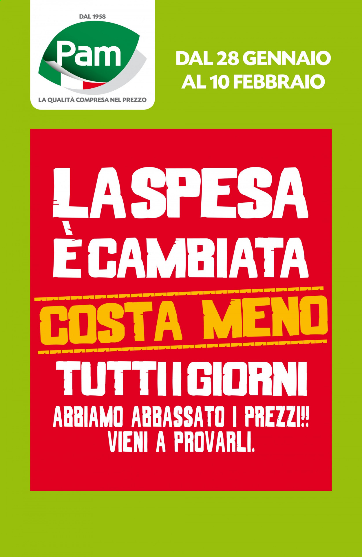 Volantino Pam Panorama - 28/1/2021 - 10/2/2021. Pagina 1